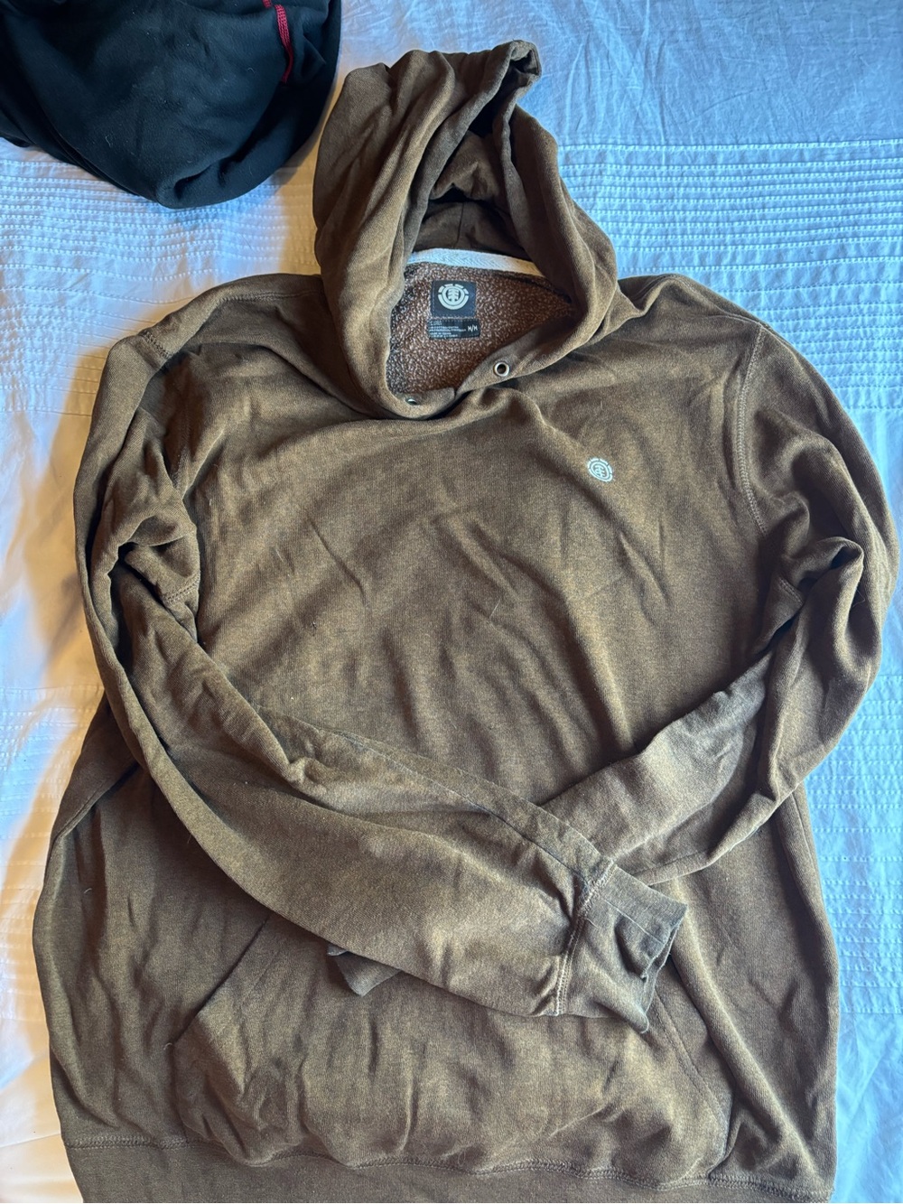 Element Brown Pullover Hoodie with Subtle Chest Logo